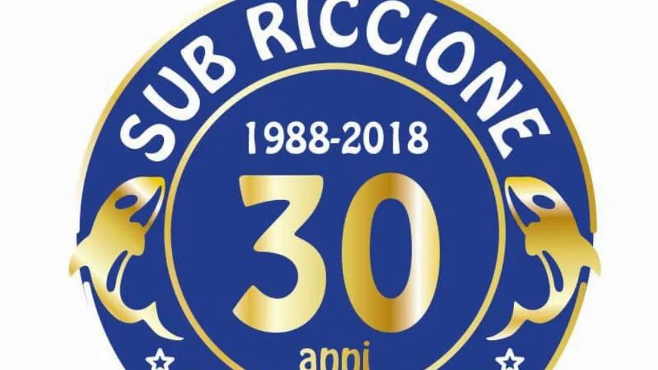 Il logo per i trent’anni della Sub Riccione