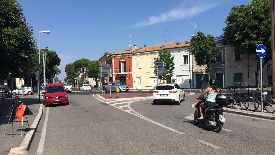la zona “incriminata” di via Montefeltro
