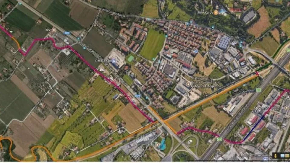 una mappa delle ciclabili suggerite
