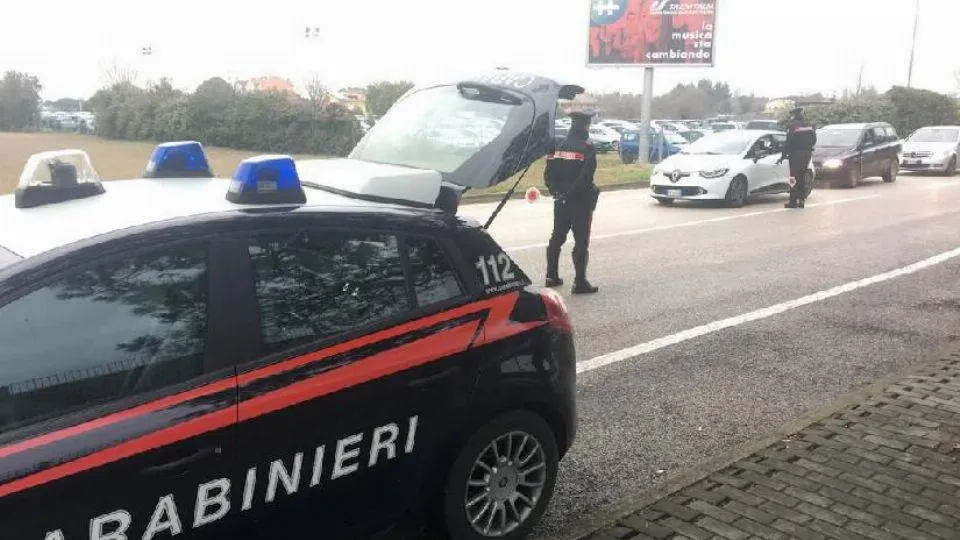 un controllo dei Carabinieri
