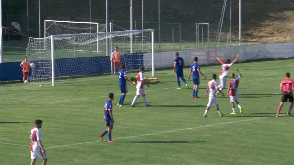 L’eurogol di Ambrosini per il 2-1 del Rimini sulla Vis Pesaro