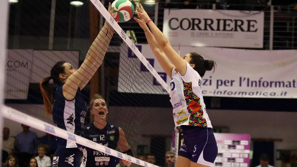 Un muro (foto Lega Pallavolo Serie A Femminile)