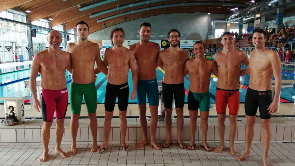 La parte maschile della squadra della Polisportiva Riccione
