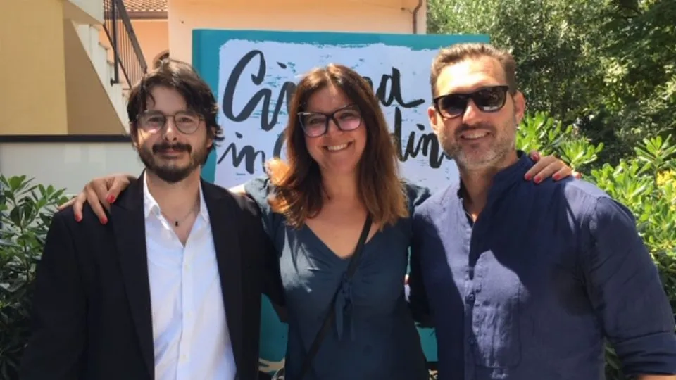 Simone Fiori, direttore di Giometti Cinema, Stefano Caldari, assessore al turismo, sport, cultura eventi, Milena Morri, Comitato Riccione Paese