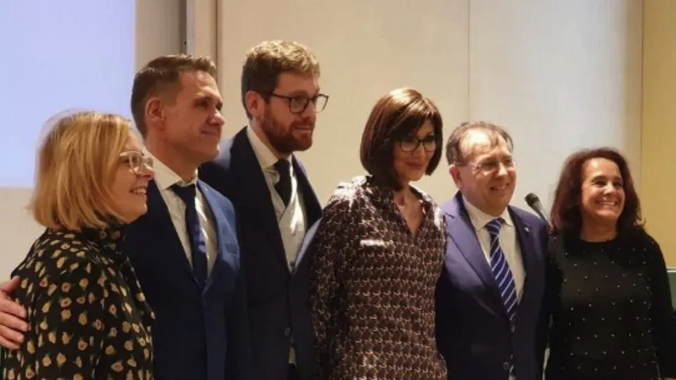 i candidati con Mignani e Bernini