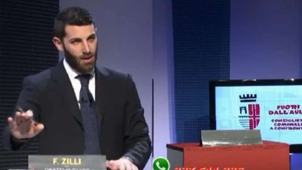 Filippo Zilli in una puntata di Fuori dall’Aula
