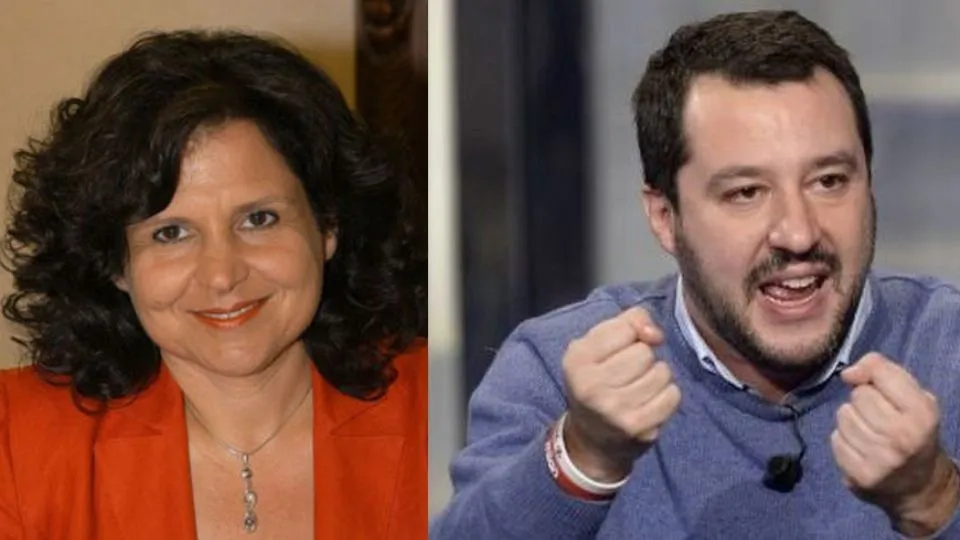 Luciana Garbuglia e Matteo Salvini