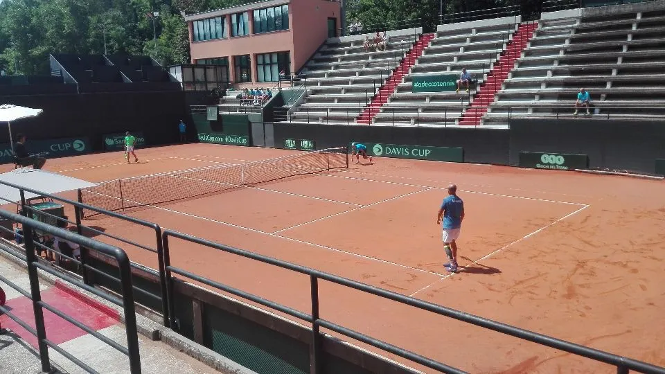 Un momento dell’incontro tra Marco De Rossi e Peter Bothwell
