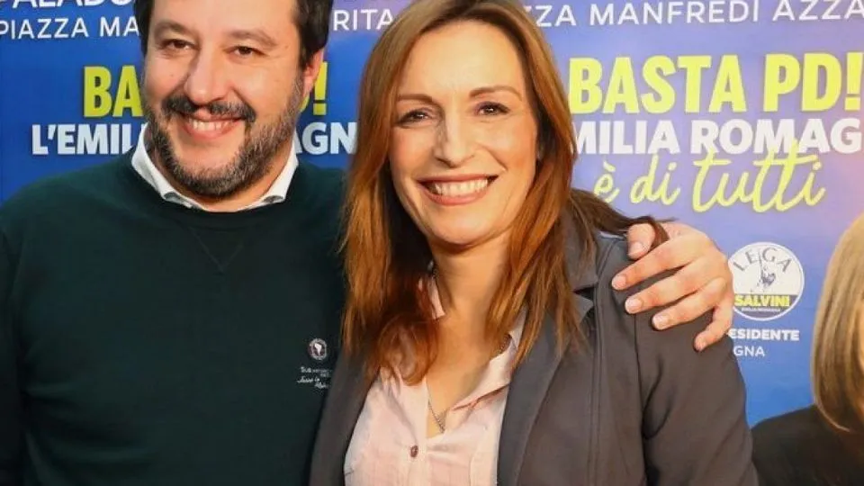 Matteo Salvini e Lucia Borgonzoni