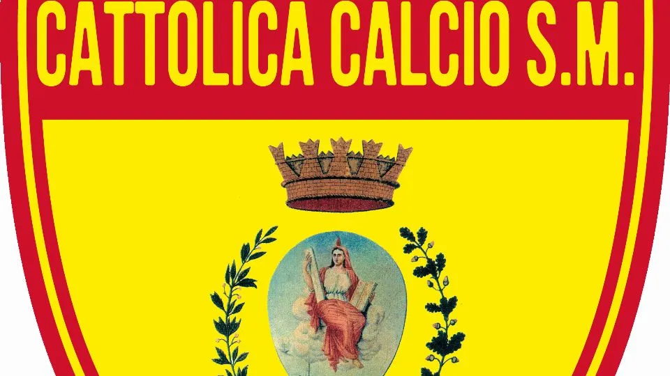 Lo scudetto del Cattolica Calcio S.M.