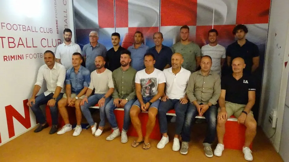 Lo staff tecnico del Settore Giovanile del Rimini FC