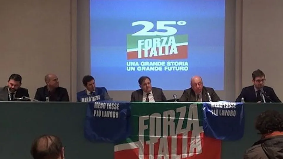 la conferenza stampa di Forza Italia
