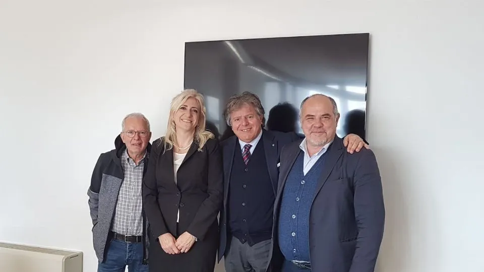 Carla Franchini e i vertici Confcommercio