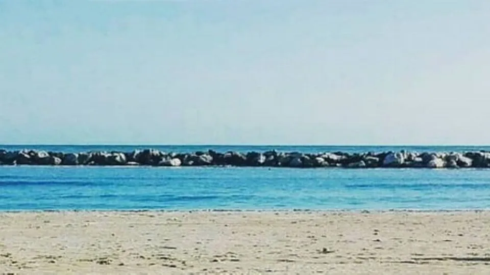 la spiaggia di Viserbella
