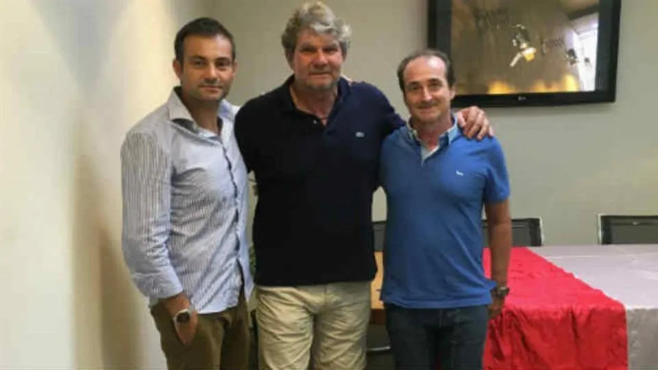 Il tecnico Papini col presidente Marsili e il ds Magi