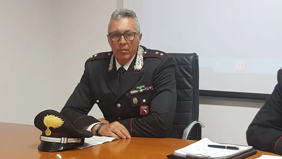 il comandante della Tenenza di Cattolica, Antonino Miserendino
