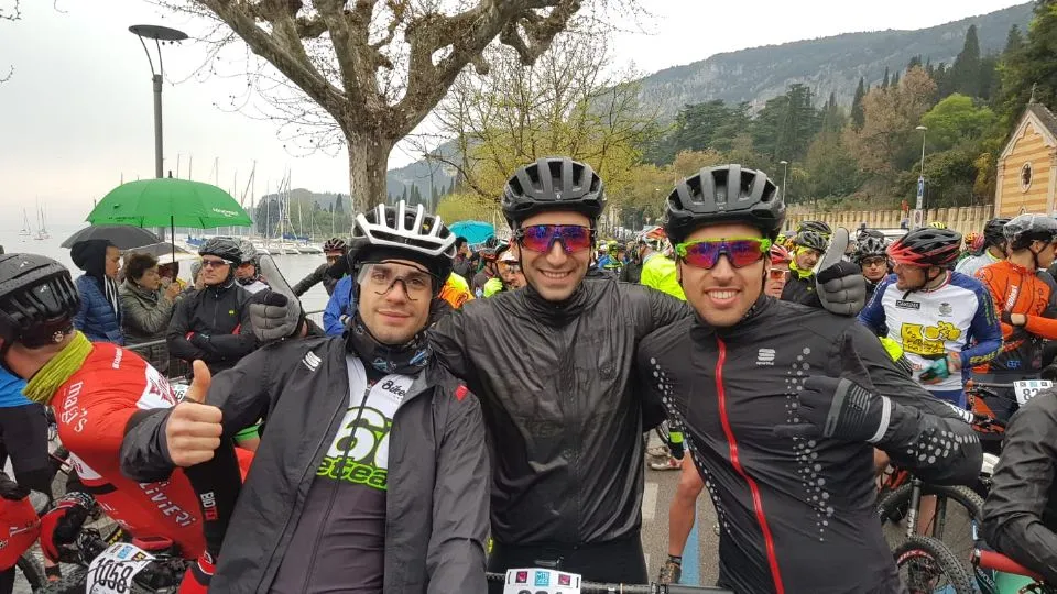 Il trio che ha partecipato alla MTB Garda Marathon
