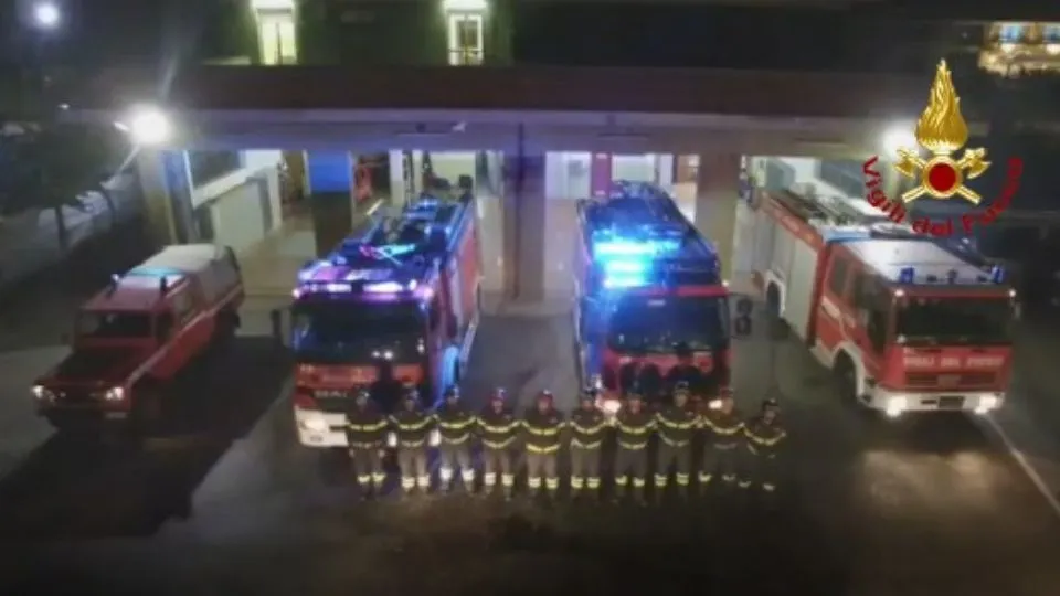 il cordoglio dei vigili del fuoco