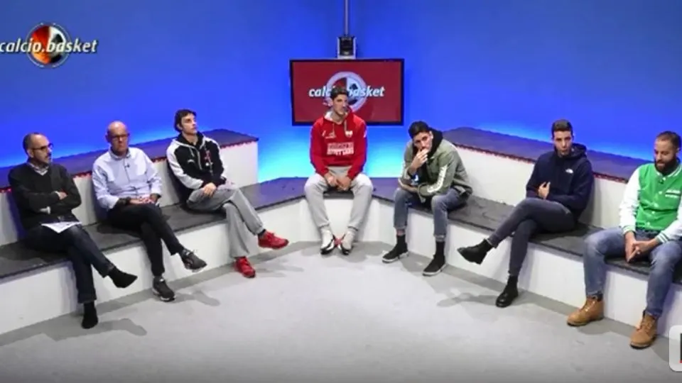 Lo studio della Serata Basket
