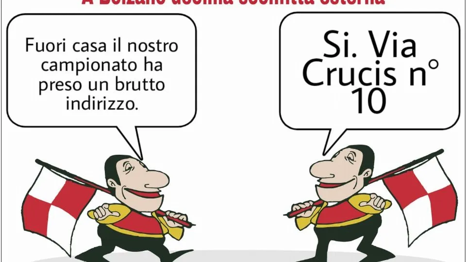 La vignetta di Baio dopo Sudtirol-Rimini 1-0