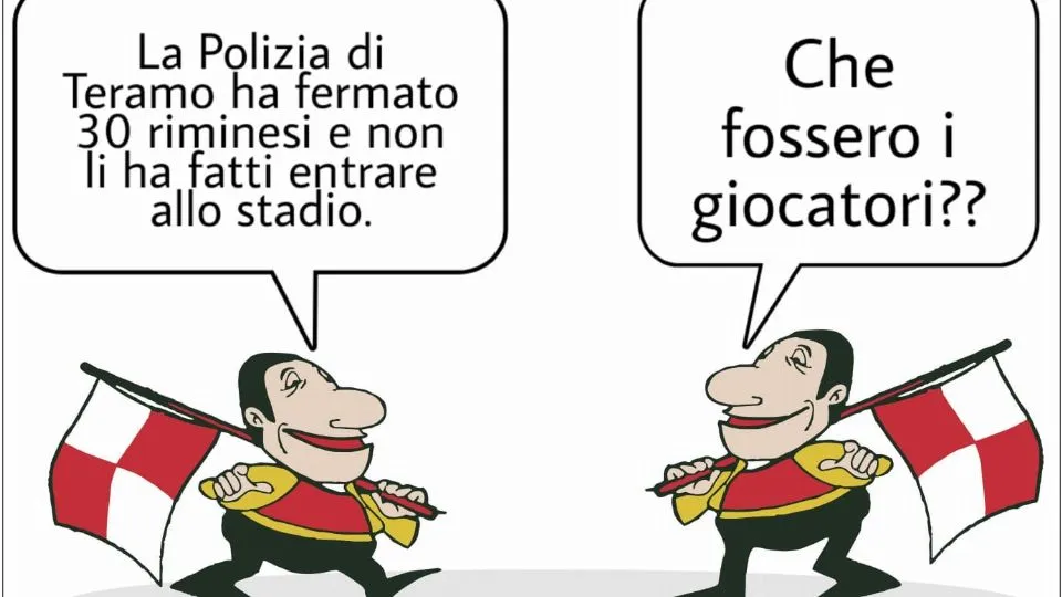 La vignetta di Baio dopo Teramo-Rimini