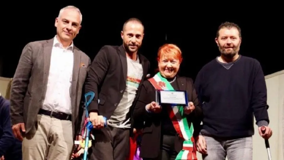 Al centro Cottini e il sindaco
