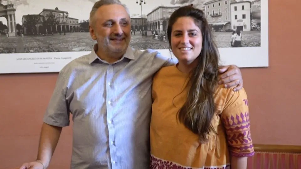 Il presidente Nicolini e il sindaco Parma