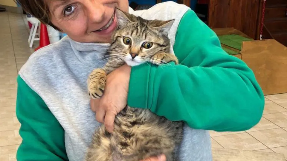 Bolle con una delle sue mamme
