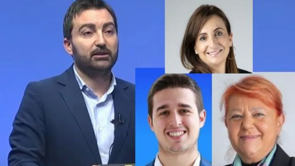 il quartetto della Lega per le Regionali