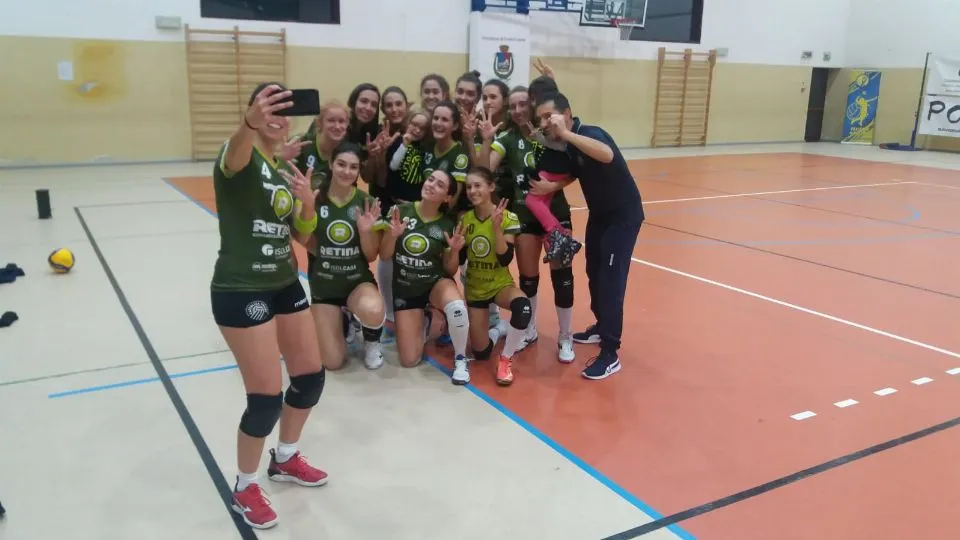 Il selfie delle giocatrici cattolichine