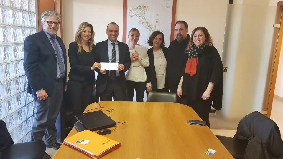 la delegazione di Coriano al Ministero
