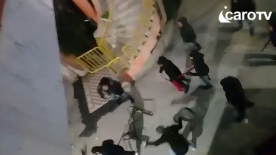 Gli scontri tra ultras a Teramo