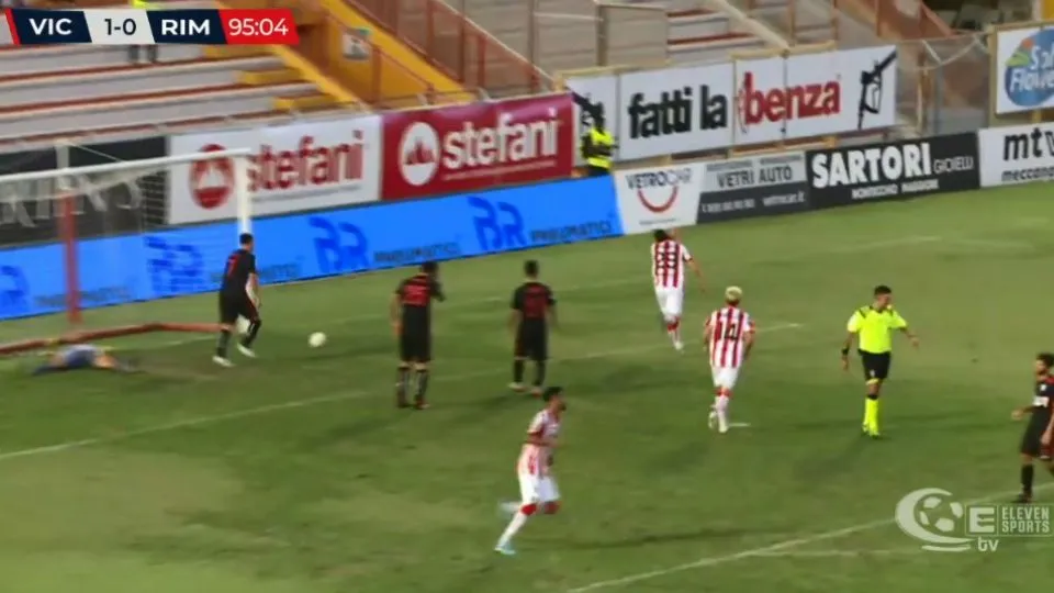 Saraniti festeggia il gol del 2-0 (ElevenSports)
