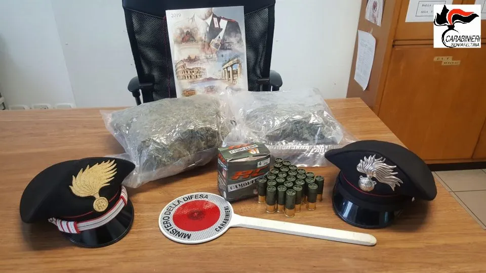 il materiale sequestrato
