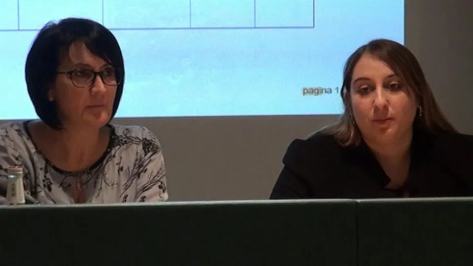 Emma Petitti e Giulia Corazzi alla presentazione del progetto “Lavoro! Libere tutte.”