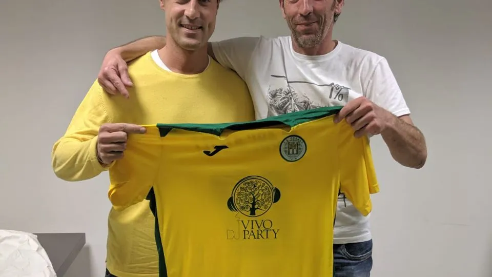 Protti insieme al DS Molinari
