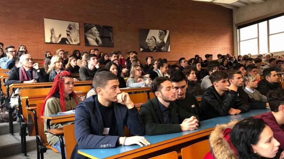 Gli studenti durante la Settimana dell’Economia 2018