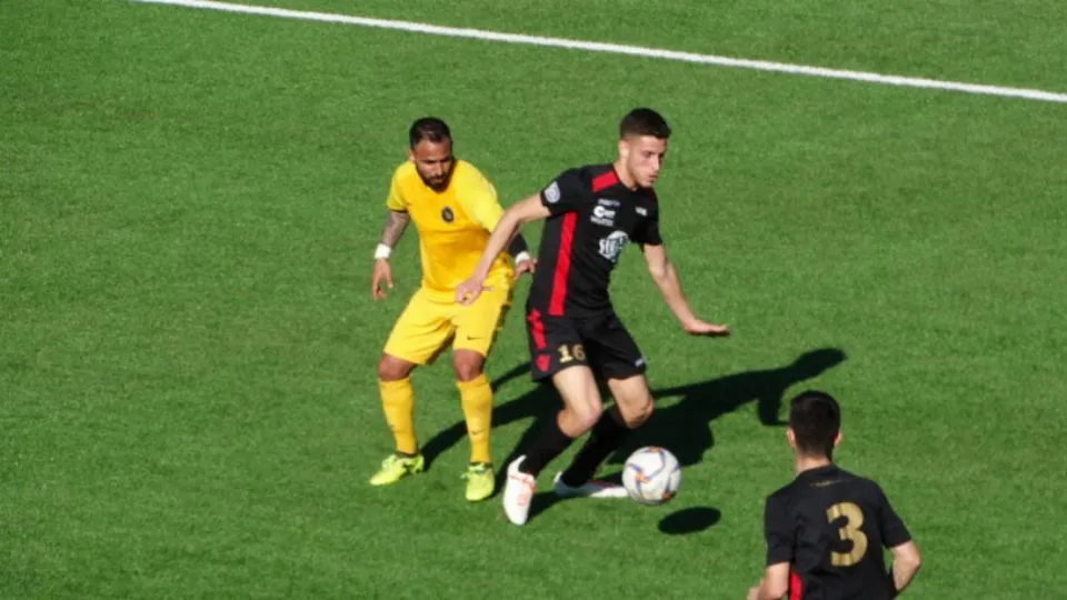 Un momento della partita (Santarcangelocalcio.net)