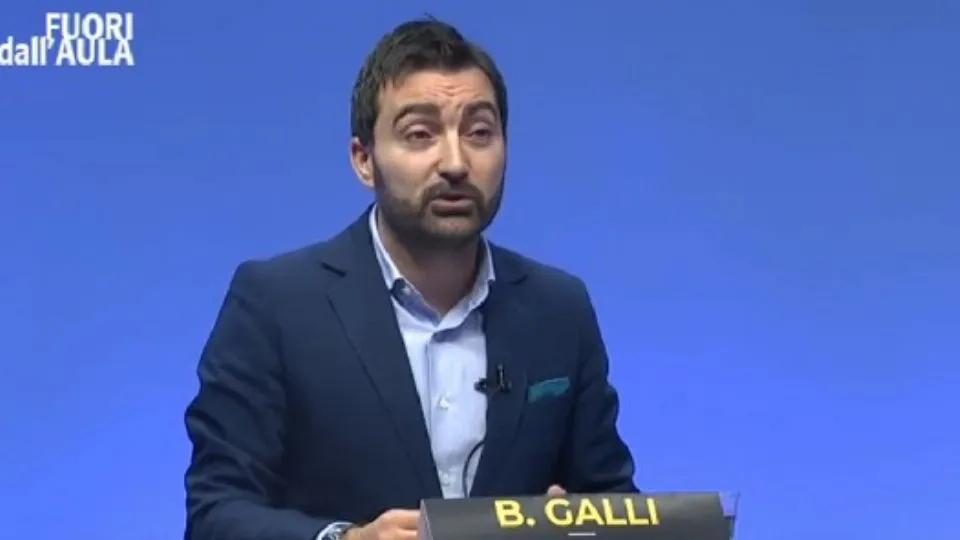 Galli negli studi di Icaro Tv