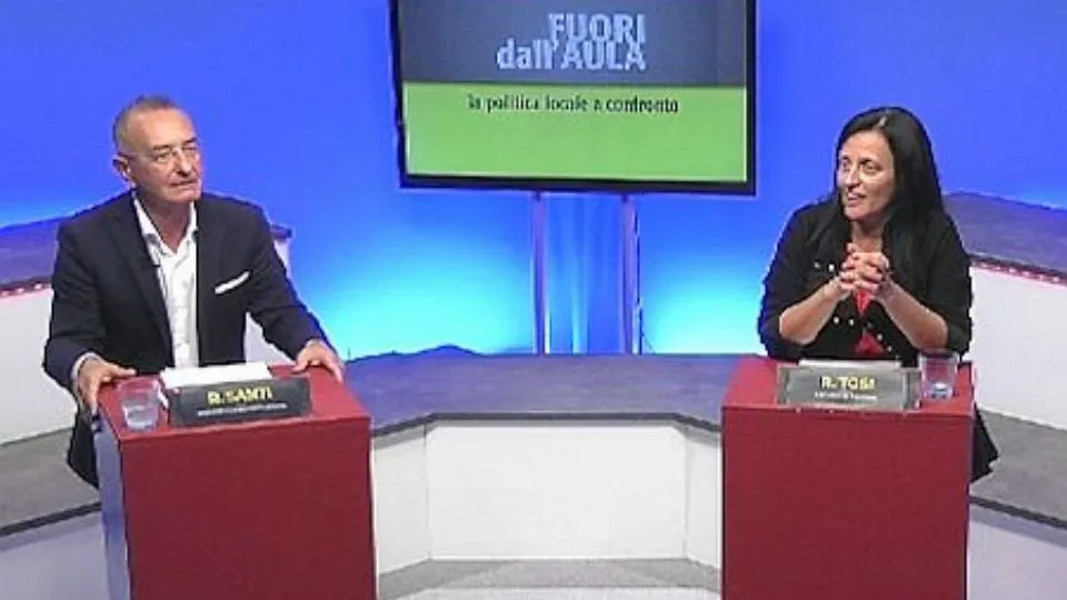 Santi e Tosi negli studi di Icaro Tv