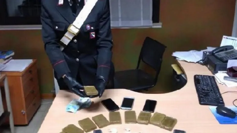 il materiale sequestrato