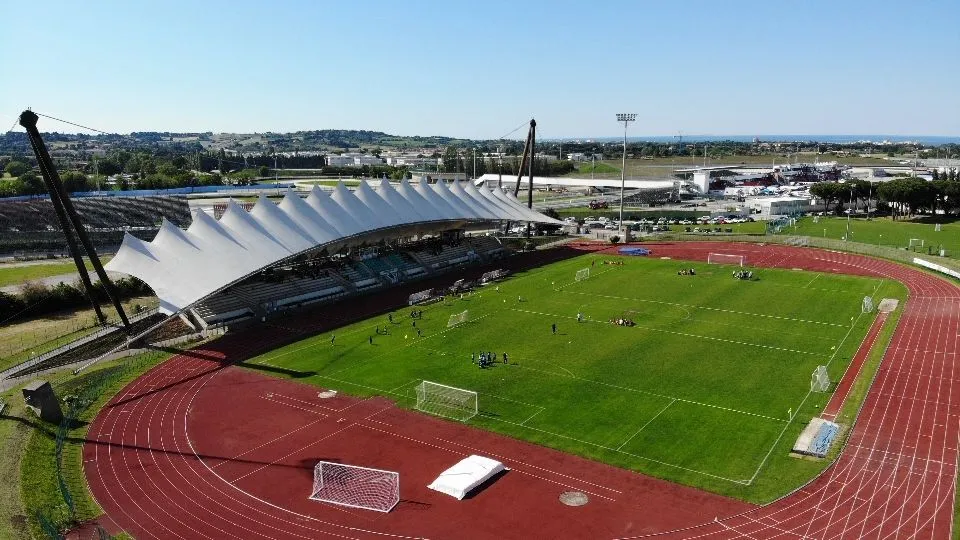Lo stadio Santamonica di Misano

