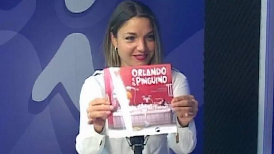 Sara Galli negli studi di Radio Icaro
