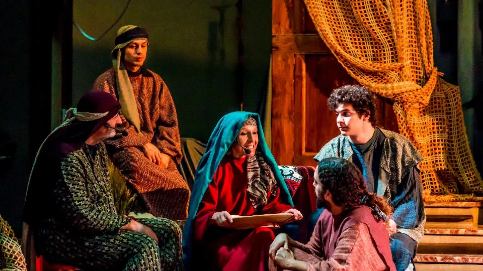 Una scena del presepe vivente
