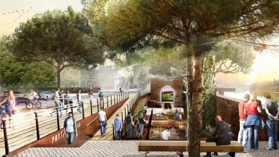 un rendering di Porta Galliana a lavori ultimati
