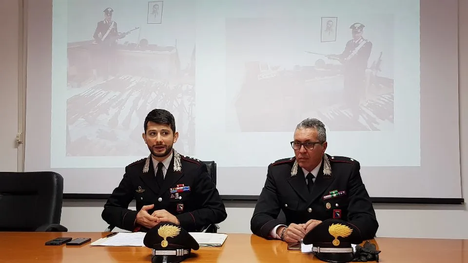 Il capitano Marco Califano e il tenente Antonino Miserendino
