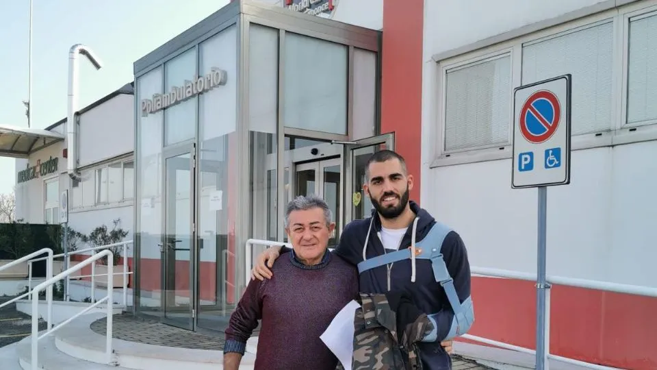 Francesco Bedetti con il dottor Eraldo Berardi