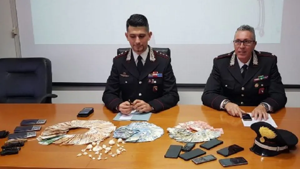 la conferenza stampa dei Carabinieri