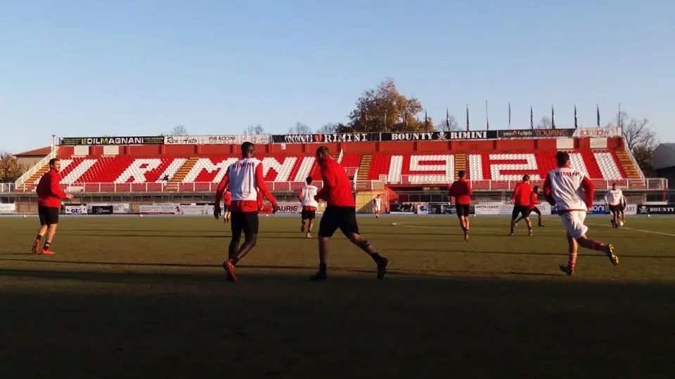 Un momento del test al Neri (foto RiminiFC)
