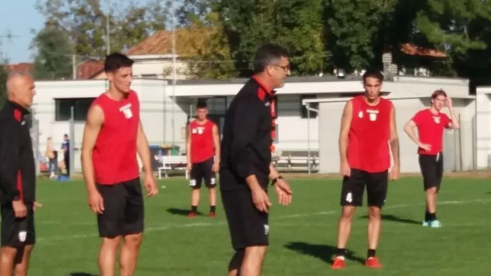 Renato Cioffi durante un allenamento (foto Rimini FC)